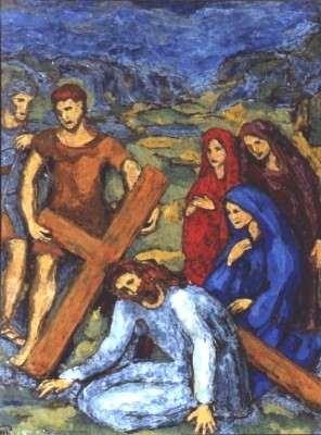 Jesus fällt weinende Frauen Maria Simon